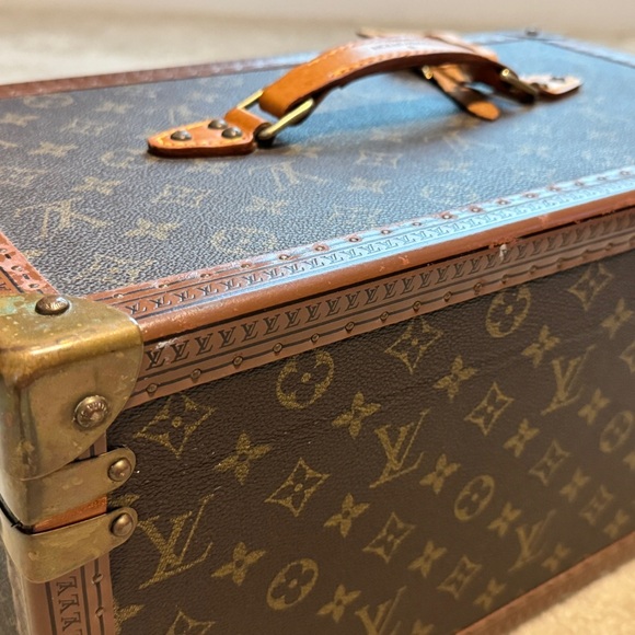 LOUIS VUITTON BOITE TRAIN CASE PHARMACY VANITY MAKE UP MIRROR LOCK AND KEY TRUNK - Picture 12 of 15